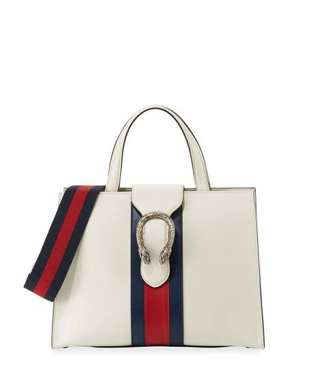 gucci dionysus medium web-stripe top-handle bag white|gucci dionysus top handle bag.